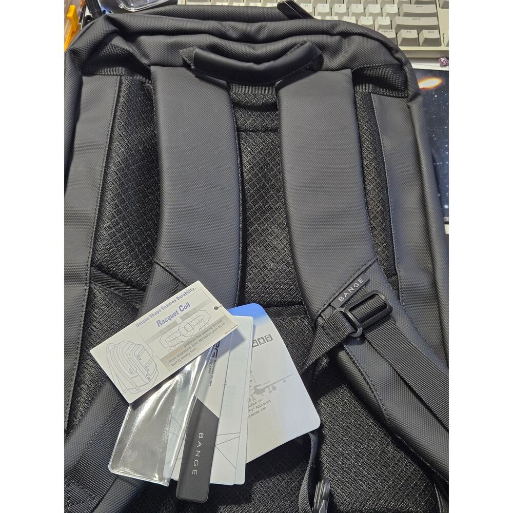 BANGE Anti-Theft Waterproof Laptop Backpack USB 3.0 17.3" Travel Bag NEW - Picture 10 of 11